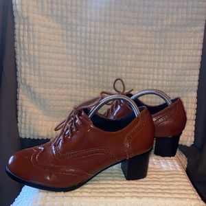 Odema Heeled Oxford- Women’s Size 38-US 7-like new